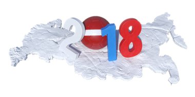 d yatırılır Letonya Letonya bayrağı futbol topu ile yazılı 2018