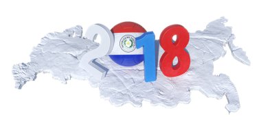 ile Paraguay Paraguaylı yeni bir bayrak futbol topu WHI yazılı 2018