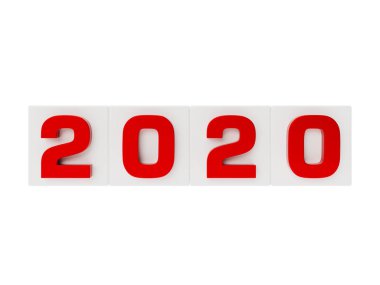 2019 numaralı beyaz kutular 2020 'ye dönüyor. Yeni yıl konsepti