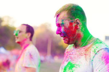 Çocuklar holi festival kutlamak