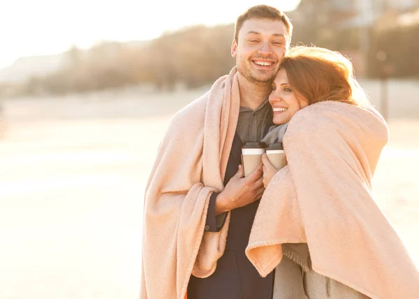 Casal Apaixonado Estão Enfrentando Outro Dia Vale Sagrado — Fotografia de Stock