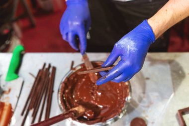 Şekerleme, el yapımı çikolata ve pasta üretimi, profesyonel mutfak.