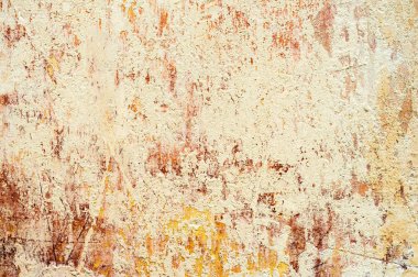 Çok katmanlı dökülüyor boya duvar dokulu arka plan. Boya yüzeyi cleaved katmanlar halinde farklı renkleri karıştırma. Doku derin bir desen ile