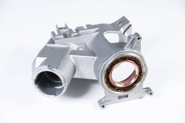 Ateşleme kilidi direksiyon pozisyonunda. gri gradyan arkaplan