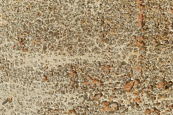 Textura beige de superficie metálica pintada con pintura agrietada. Fondo finamente detallado — Foto de Stock