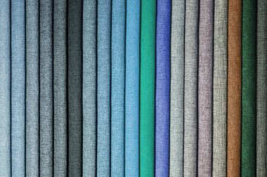 Hacimsel arka plan Tekstil mobilya döşeme desenleri çok renkli çizgili. Ev konfor kavramı