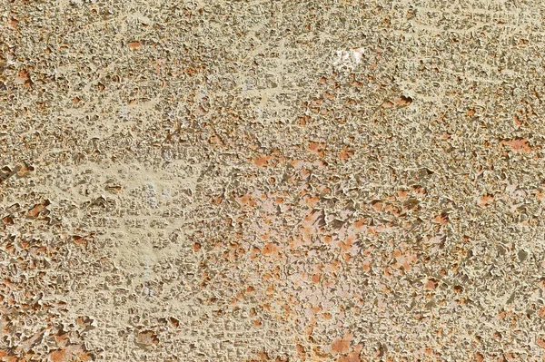 Textura beige de superficie metálica pintada con pintura agrietada. Fondo finamente detallado — Foto de Stock