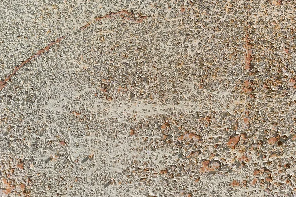 Textura beige de superficie metálica pintada con pintura agrietada. Fondo finamente detallado — Foto de Stock