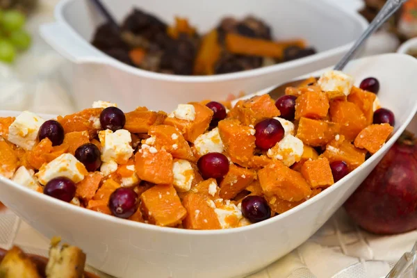 Cranberry, Feta Cheese, Sweet Potato Dish — Stock Photo, Image