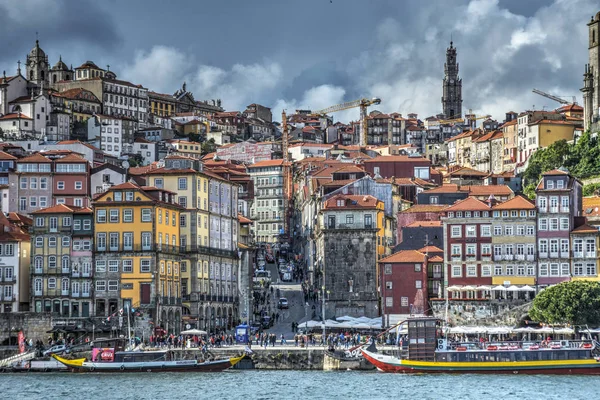 Vista Los Barrios Ribeira Parte Más Antigua Ciudad Laberinto Callejuelas — Foto de Stock