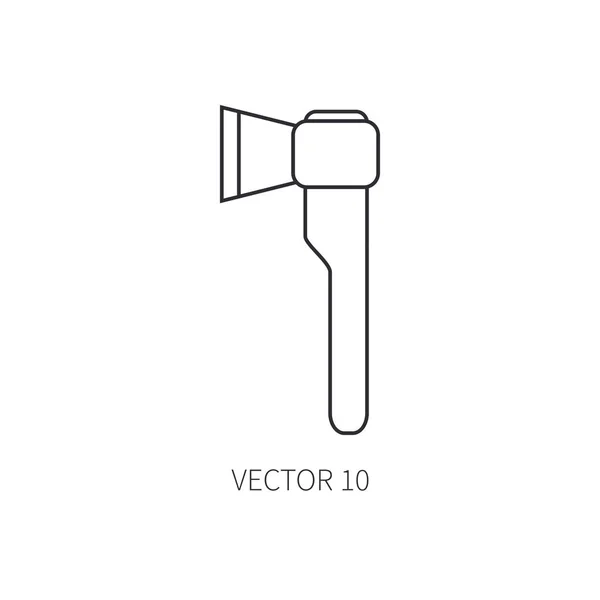 Ogród narzędzia ikonę linia płaskie wektor - Toporek. Stylu cartoon. Ilustracja wektorowa i elementu projektu i tapeta. — Wektor stockowy