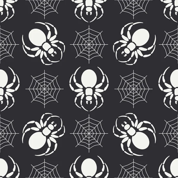 Kara dul örümceği sorunsuz yaban hayatı fauna desenle düz tek renkli vektör. Basitleştirilmiş. Karikatür tarzı. Böcek. Web. Entomoloji. Doğa. Yırtıcı hayvan. İllüstrasyon, öğe tasarım duvar kağıdı için.