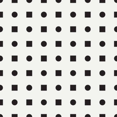 Soyut moda düz sorunsuz vektör desen geometrik figürler daire, Küre, kare ile. Kaydırma hippi. Çizgi film retro tarzı arka plan. Çizim ve tasarım ve duvar kağıdı eleman.