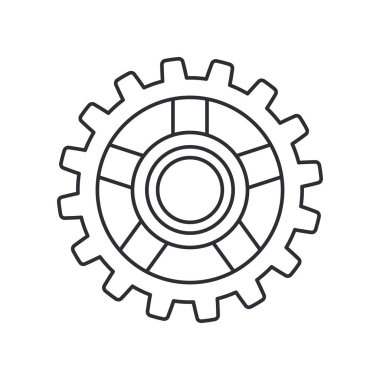 Çizgi vektör ikonu otomobil parçaları aksesuar sürüş teçhizatı. Tamir ekipmanları. Motor elementleri kataloğu. Eski bir araç sembolü. Motosiklet tamircisi. Ulaşım. Grafiksel element arkaplanı