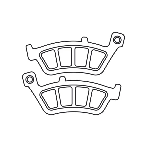 Line vector icon auto moto parts accessories brake cylinder. Repair service equipment. Engine elements shop catalog. Vintage vehicle symbol. Motorcycle mechanic. Transportation. Graphic element sign. — 스톡 벡터