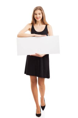 Boş bir form ile kız