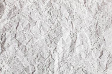 Doku beyaz buruşuk kağıt üzerinde