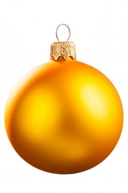 Sarı Noel top bir ağaç için