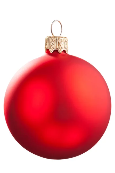 Kırmızı Noel top bir ağaç için — Stok fotoğraf