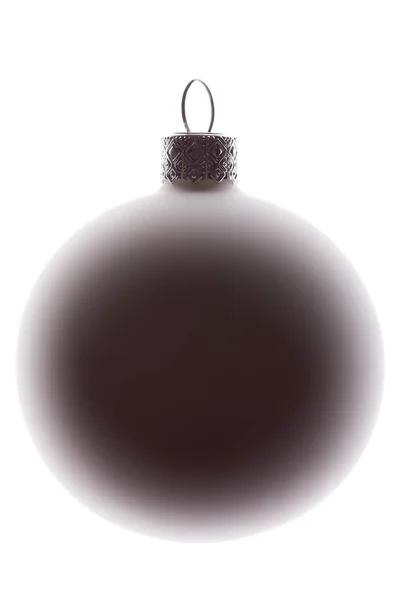Λευκά Χριστούγεννα μπάλα για ένα δέντρο — Φωτογραφία Αρχείου