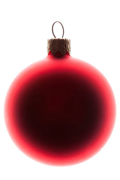 Rote Weihnachtskugel für einen Baum — Stockfoto