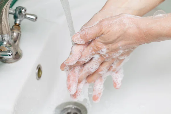 Руки Мыле Чистота Гигиена — стоковое фото