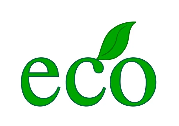 Green Eco leaf — Wektor stockowy