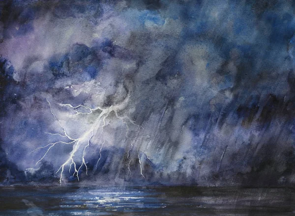 Stürmischer Nachthimmel — Stockfoto