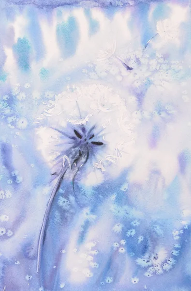 Background With Flower Dandelion — Stock Photo, Image