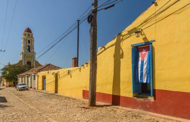 Küba bayrağı, Trinidad, Küba.