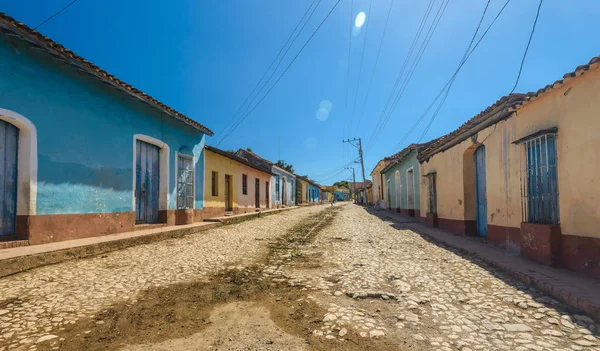 Renkli evleri, Trinidad, Küba — Stok fotoğraf