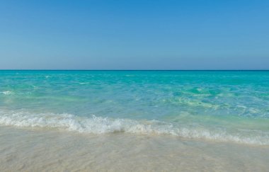 Tropik ada Cayo Santa Mara Beach'te. Küba