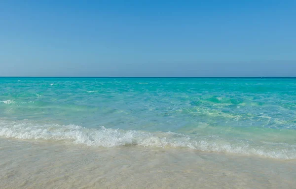 Tropikalnej Plaży Wyspie Cayo Santa Mara Kuba — Zdjęcie stockowe