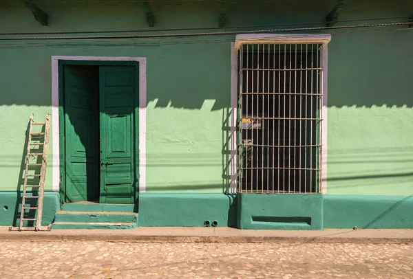 Colorful Houses Cobblestone Streets Unesco World Heritage City Center Trinidad — Stock Photo, Image