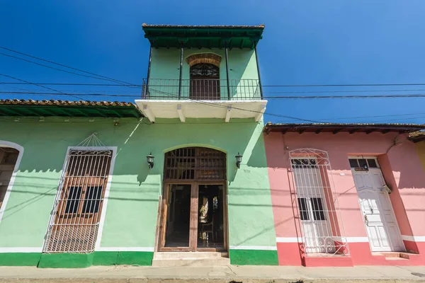 Case Colorate Sulle Strade Ciottoli Nel Centro Trinidad Cuba Patrimonio — Foto Stock