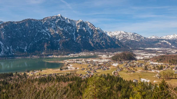 Jaro Rakouských Alpách Bad Goisern Hallstttersee — Stock fotografie