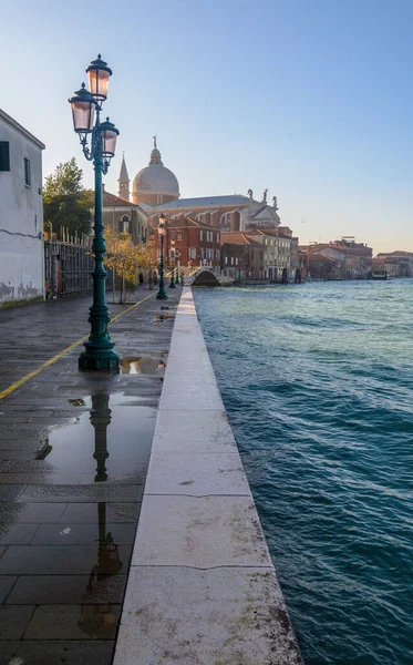 Calles Vacías Isla Giudecca Venecia Italia — Foto de Stock