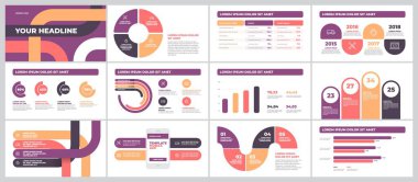 Sunu şablonu tasarım Infographic ile
