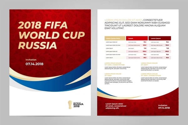Rusya 2018 Kupası. Şablon