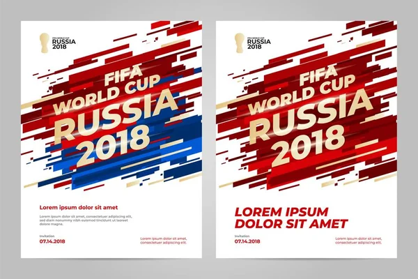 Copa Rusia 2018. Plantilla — Vector de stock