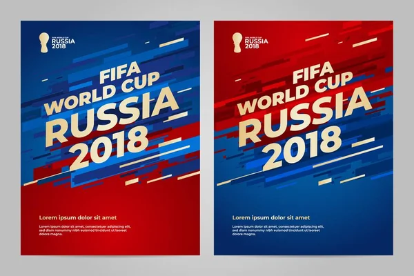 俄罗斯2018杯。模板 — 图库矢量图片