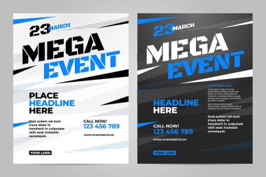 Spor vektör düzeni tasarım şablonu