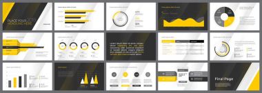 Sunu şablonu tasarım Infographic ile