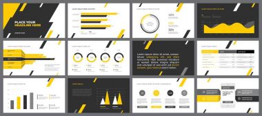 Sunu şablonu tasarım Infographic ile