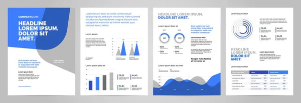 Presentatie sjabloonontwerp met infographic — Stockvector