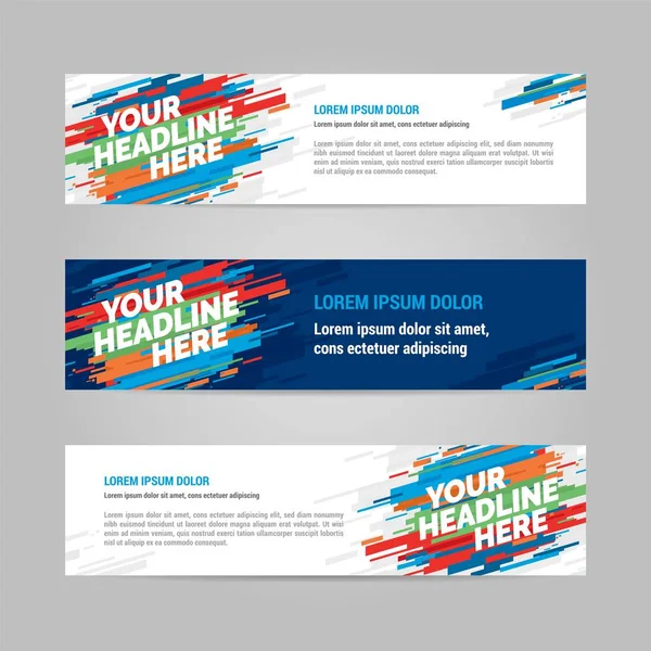 Web banner düzen templat tasarımı