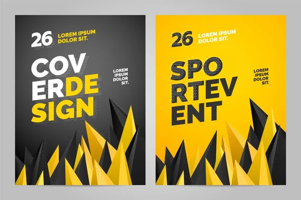 Spor etkinliği için poster şablonu tasarımı — Stok Vektör