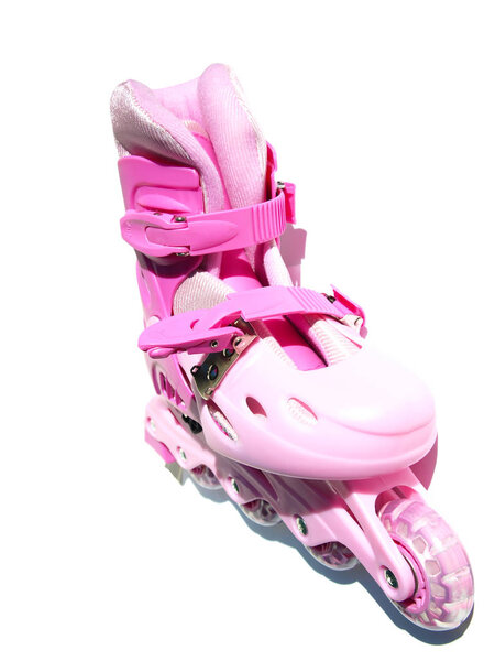 Pink roller skates