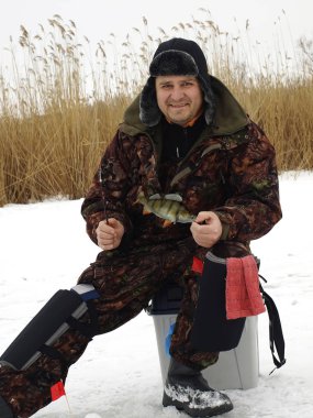 Balıkçı Gölü buz olta üzerinde