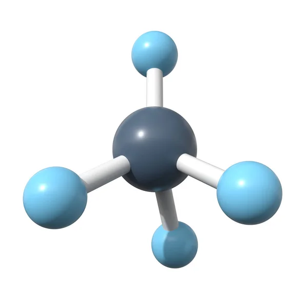 Visualização Molécula Metano — Fotografia de Stock